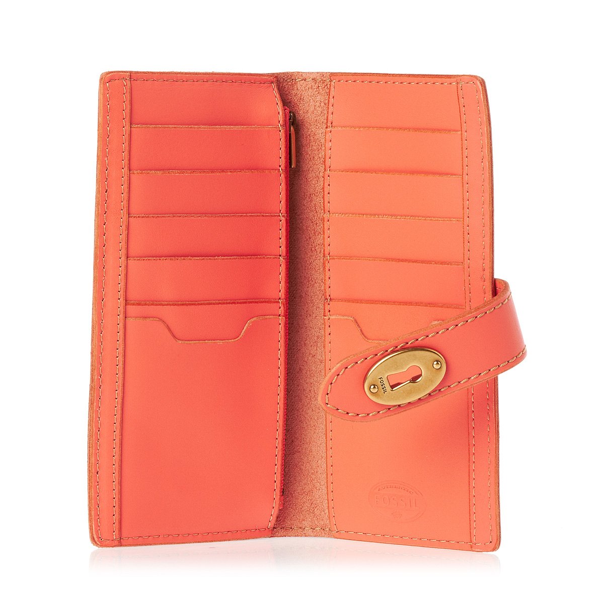Fossil Austin Checkbook Clutch Womens Purse
