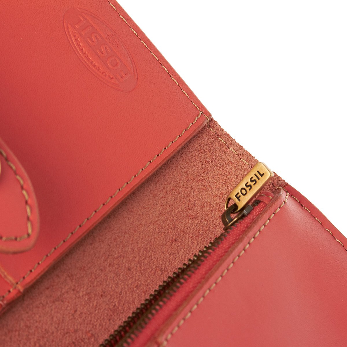Fossil Austin Checkbook Clutch Womens Purse