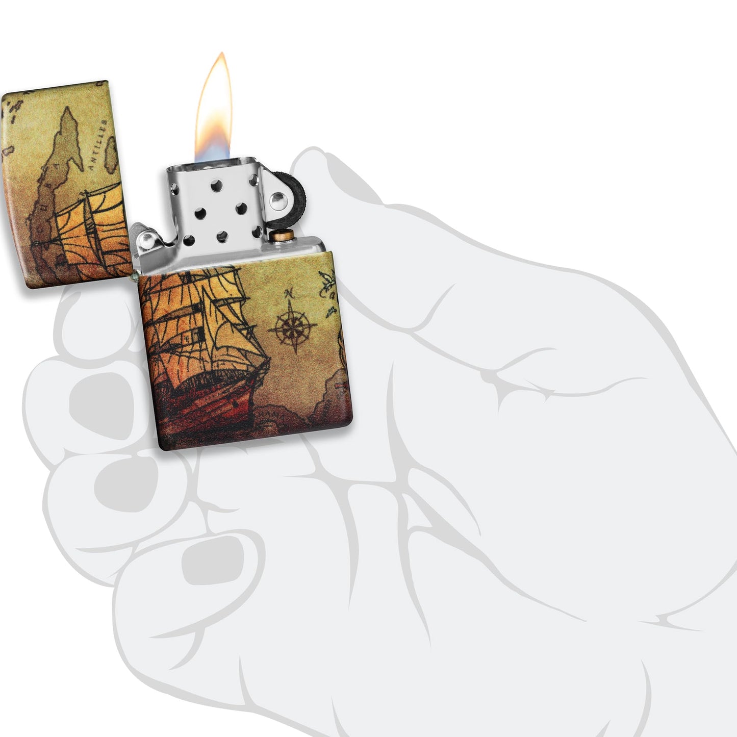Zippo Windproof Lighter - Bob Marley - 540 White Matte Finish - Refillable for Lifetime Use - Adjustable Flame - Gift Box - Metal Construction - Made in USA