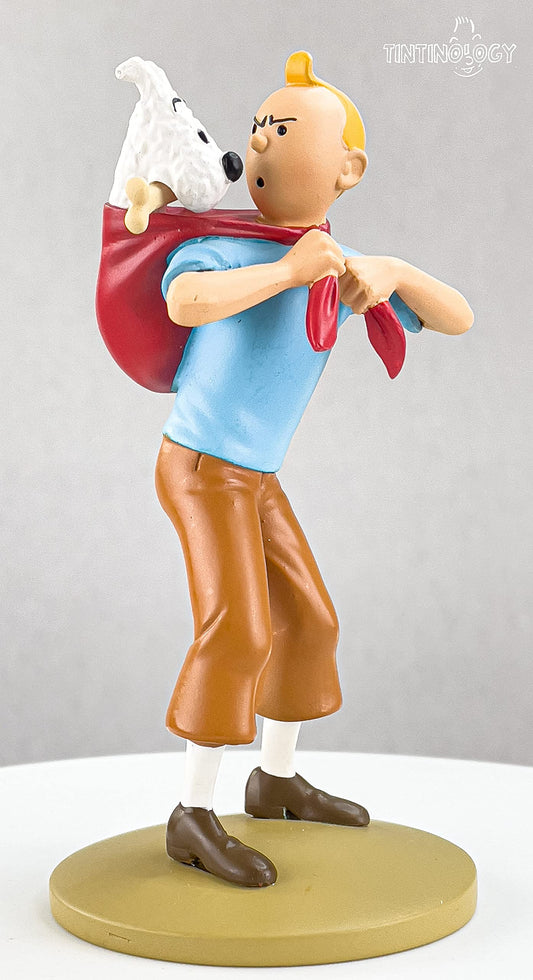 Moulinsart Figure Resin Tintin carrying Milu (42194)