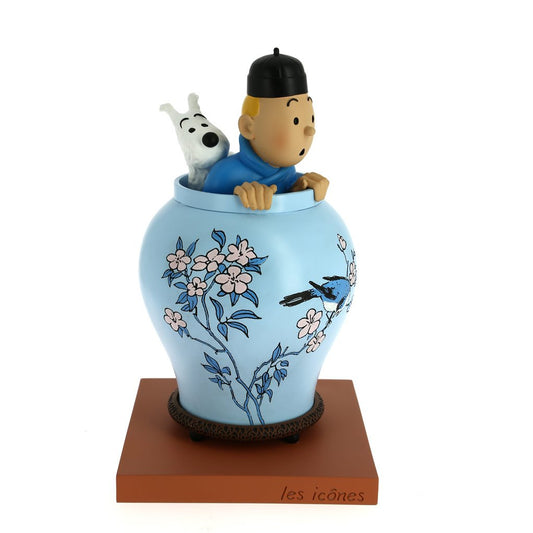 Collectible figure Moulinsart Tintin and Snowy in The Chinese Vase (46401)