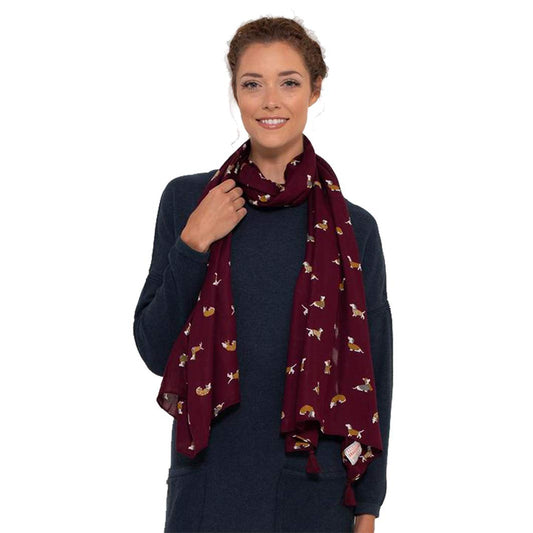 Brakeburn Sausage Dog Tassel Scarf